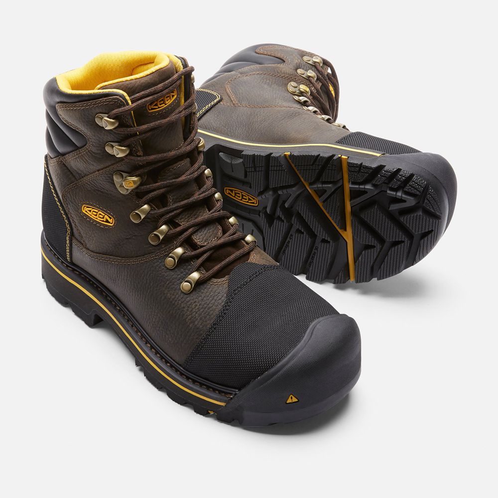 Keen Laarzen Heren Bruin/Zwart - Milwaukee 6\" (Steel Toe) - 69014-MFLO